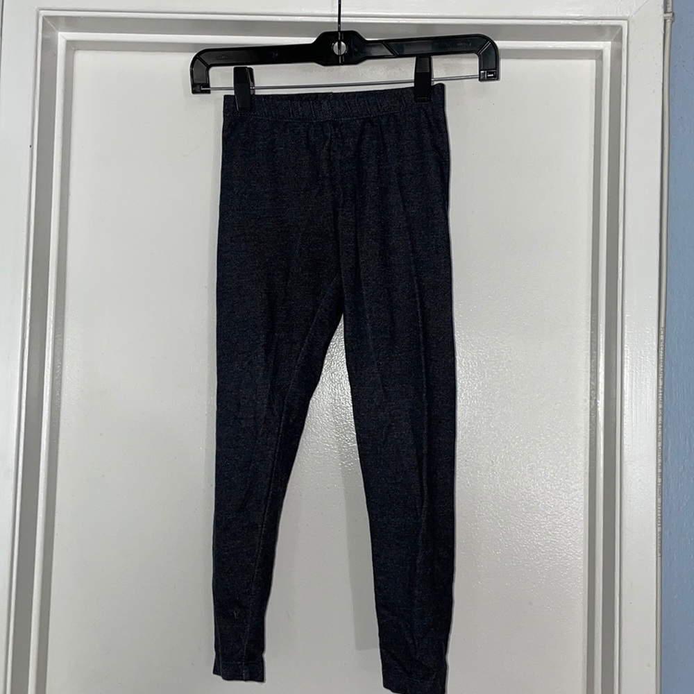 Blue Leggings for Girls. Size S (6/6X).